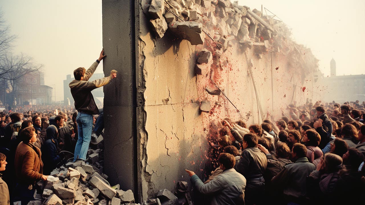 Le mur est tombé, grâce au peuple