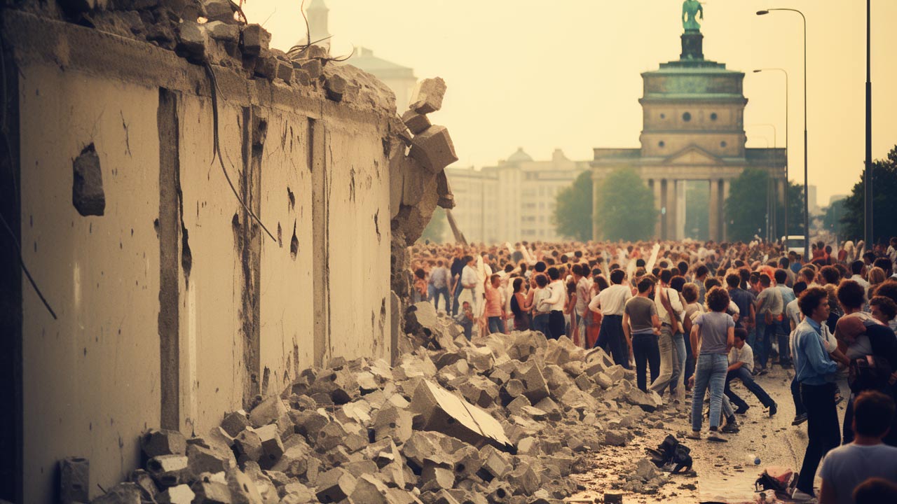 La chute du mur de berlin : la fin d'une ère