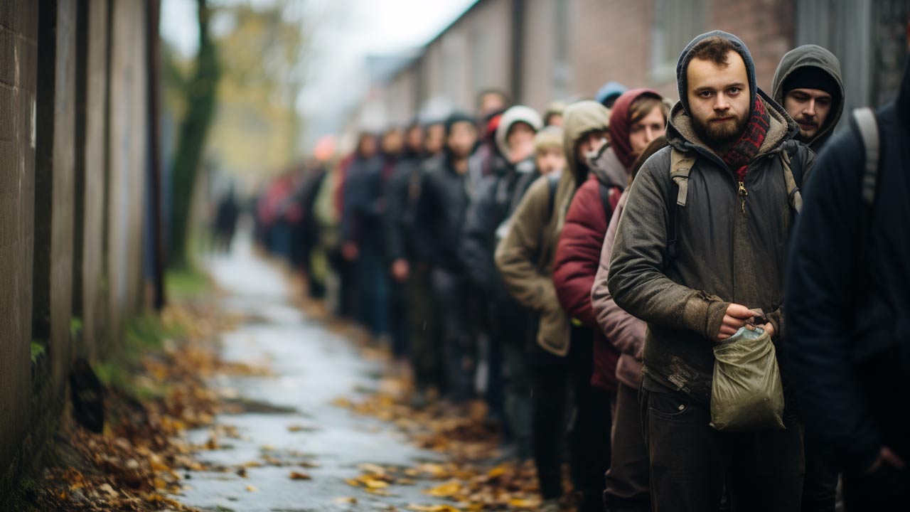 Désespoir économique, files d'attente pour l'emploi, troubles sociaux