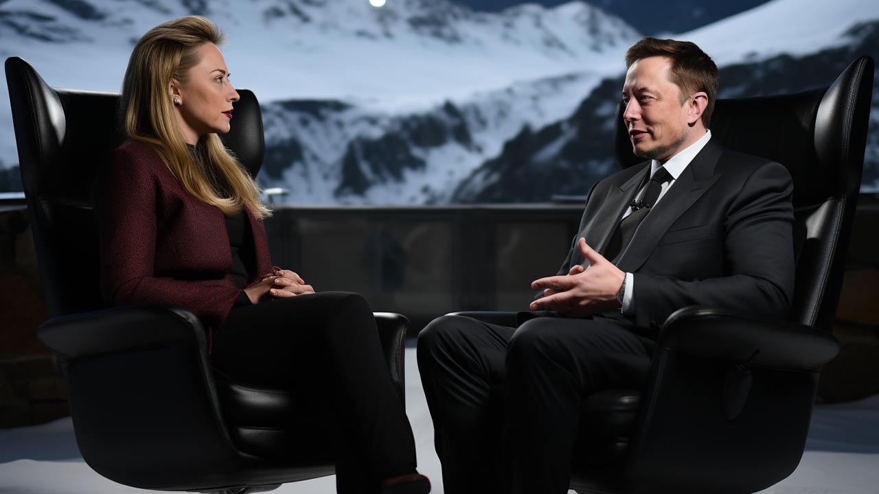 Chambre VIP à Davos pour une réunion exclusive avec Elon Musk, Ursula Von Der Leyen, et Friedrich Von Hessler